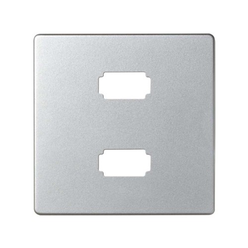 8201090-093 Накладка для коннектора 2*USB 2.0 типа А, "мама", S82 Detail, алюминий Simon