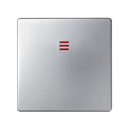 82011-33 Клавиша для кнопочного выключателя с подсветкой, S82, S82N, алюминий Simon