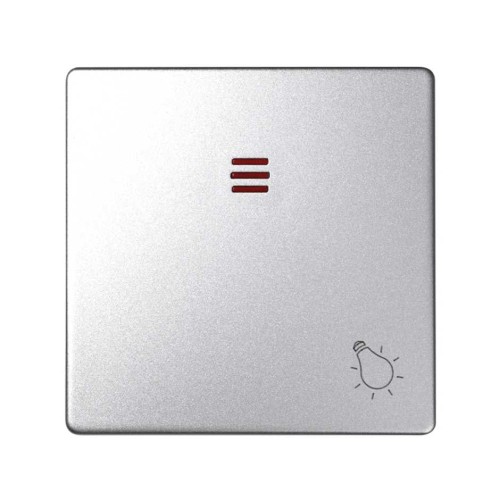 82016-93 Клавиша с пиктограммой "лампа" для кнопочного выключателя с подсветкой, S82 Detail алюминий Simon