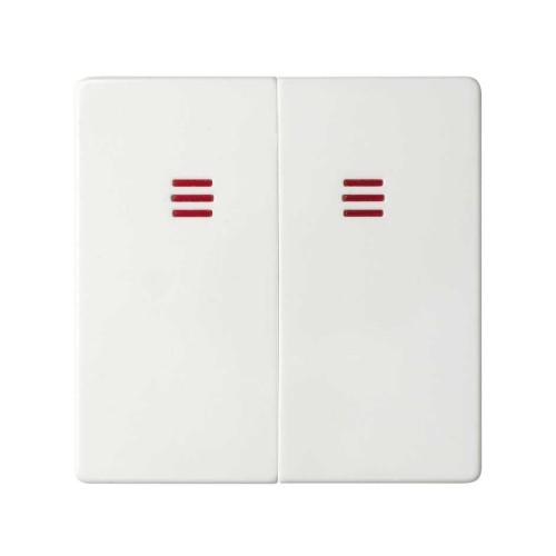 82025-30 Клавиши (2 шт) для двухклавишного выключателя с подсветкой, S82, S82N, S82 Detail, белый Simon