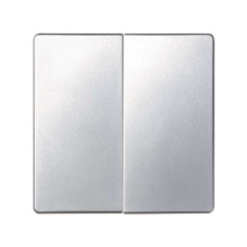 82026-33 Клавиши (2 шт) для двухклавишного выключателя (проходной + кнопочный), S82, S82N, алюминий Simon 82026-33 Клавиши (2 шт) для двухклавишного выключателя (проходной + кнопочный), S82, S82N, алюминий Simon