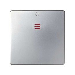 82032-33 Накладка на двухполюсный выключатель с контрольной подсветкой, S82, S82N, алюминий Simon