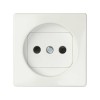82040-30 Накладка на розетку двухполюсную 2Р без заземления, с защитными шторками, S82, S82N, S82 Detail, бел Simon