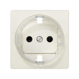 82043-31 Накладка на 2-х полюсн. розетку 2P+E с заземл. с уменьш.глубиной уст., S82,82Н,82Д,сл.кость Simon