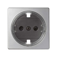 82043-33 Накладка на 2-х полюсн. розетку 2P+E с заземл. с уменьш.глубиной уст., S82,82Н,82Д,алюминий Simon 82043-33 Накладка на 2-х полюсн. розетку 2P+E с заземл. с уменьш.глубиной уст., S82,82Н,82Д,алюминий Simon