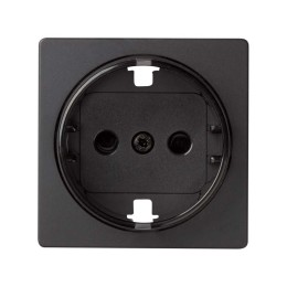 82043-38 Накладка на 2-х полюсн. розетку 2P+E с заземл. с уменьш.глубиной уст., S82,82Н,82Д,графит Simon