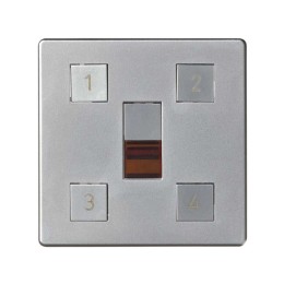 82048-33 Накладка на сценарный контроллер освещения, S82, S82N, алюминий Simon