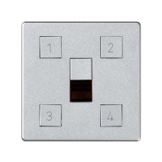 82048-93 Накладка на сценарный контроллер освещения, S82 Detail алюминий Simon 82048-93 Накладка на сценарный контроллер освещения, S82 Detail алюминий Simon