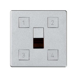 82048-93 Накладка на сценарный контроллер освещения, S82 Detail алюминий Simon