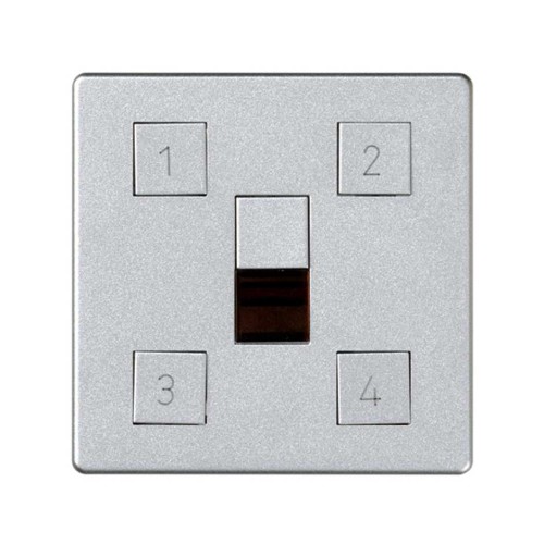 82048-93 Накладка на сценарный контроллер освещения, S82 Detail алюминий Simon