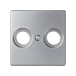 82053-33 Накладка на розетку R-TV+SAT, S82, S82N, алюминий Simon
