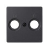 82053-38 Накладка на розетку R-TV+SAT, S82, S82N, S82 Detail, графит Simon