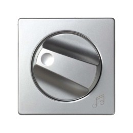 82055-33 Накладка на регулятор громкости звука и аудиорозетки, S82, S82N, алюминий Simon