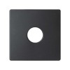 82057-38 Накладка на аудиорозетку для подключения одной аудиоколонки, S82, S82N, S82 Detail, графит Simon
