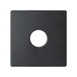 82057-38 Накладка на аудиорозетку для подключения одной аудиоколонки, S82, S82N, S82 Detail, графит Simon