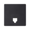 82062-68 Накладка на телефонную розетку RJ-11, RJ-12, S82 Detail, графит Simon