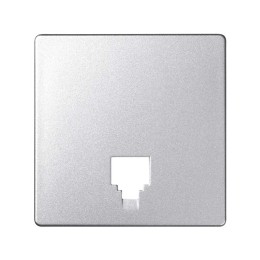 82062-93 Накладка на телефонную розетку RJ-11, RJ-12, S82 Detail, алюминий Simon