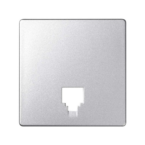 82062-93 Накладка на телефонную розетку RJ-11, RJ-12, S82 Detail, алюминий Simon