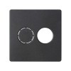 82082-38 Накладка на аудиорозетку для подключения двух аудиоколонок, S82, S82N, графит Simon