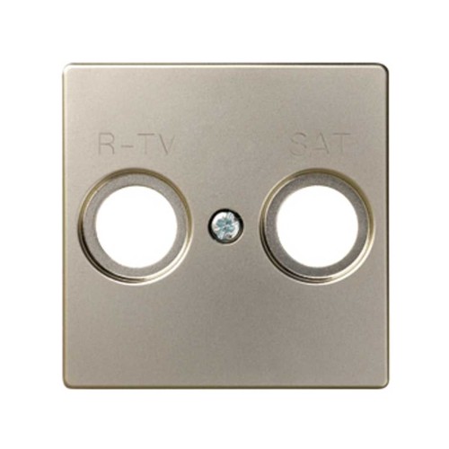 82097-34 Накладка для спутниковых радио-телевизионных розеток, S82, S82N, шампань Simon