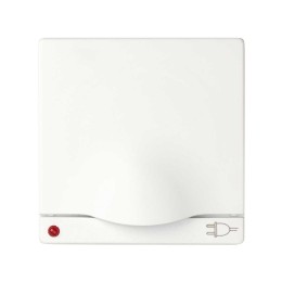 82099-30 Накладка с крышкой с защитными шторками и индикатором сети для двухполюсной розетки с заземляющим ко Simon