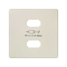 8211096-031 Накладка для зарядного устройства 2*USB, S82, S82N, S82 Detail, слоновая кость Simon