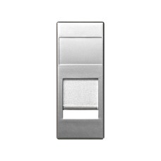 82585-63 Адаптер со шторками на 1 коннектор SYSTIMAX (UTP), узкий модуль, 82С, алюминий Simon 82585-63 Адаптер со шторками на 1 коннектор SYSTIMAX (UTP), узкий модуль, 82С, алюминий Simon