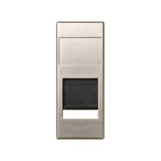 82585-64 Адаптер со шторками на 1 коннектор SYSTIMAX (UTP), узкий модуль, 82С, шампань Simon 82585-64 Адаптер со шторками на 1 коннектор SYSTIMAX (UTP), узкий модуль, 82С, шампань Simon
