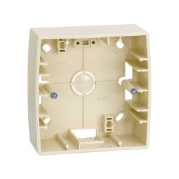 82750-31 Монтажная коробка для накладного монтажа, 1 пост, 89х89х27мм, S82, S82N, слоновая кость Simon