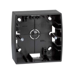 82750-38 Монтажная коробка для накладного монтажа, 1 пост, 89х89х27мм, S82, S82N, графит Simon