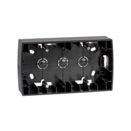 82761-38 Монтажная коробка для накладного монтажа, 2 поста, 158х89х37мм, S82, S82N, графит Simon