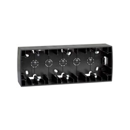 82771-38 Монтажная коробка для накладного монтажа, 3 поста, 229х89х43мм, S82, S82N, графит Simon