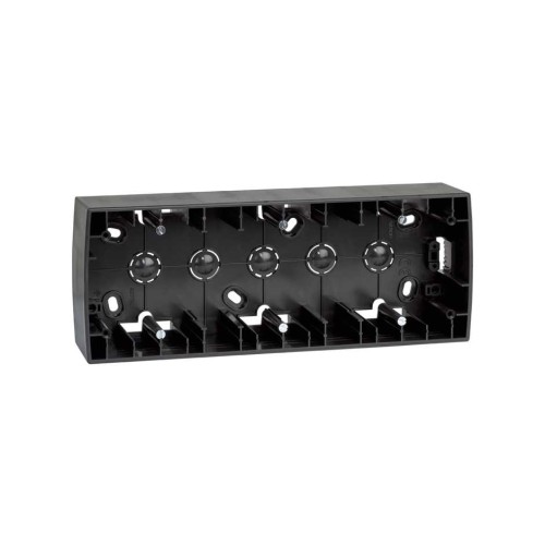 82771-38 Монтажная коробка для накладного монтажа, 3 поста, 229х89х43мм, S82, S82N, графит Simon