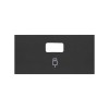Накладка розетки USB черный матовый Simon 100, 10001091-238