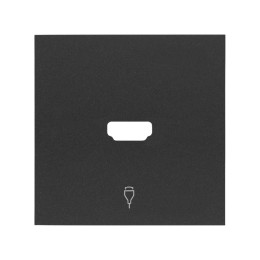 Накладка розетки HDMI черный матовый Simon 100, 10001094-238