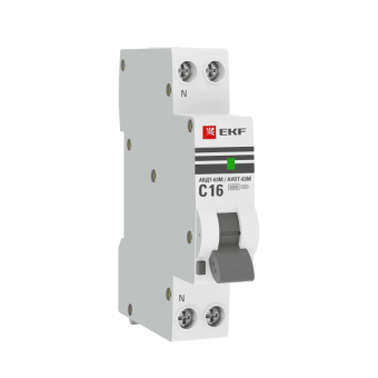 DA63M-32-30 Дифавтомат  1P+N 32А 6 кА, 30 мА (AC) EKF PROxima
