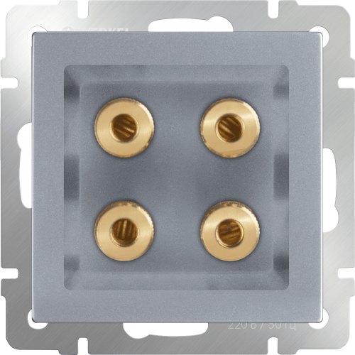 WL06-AUDIOx4 Акустическая розетка (серебряный) Antik Werkel a030816