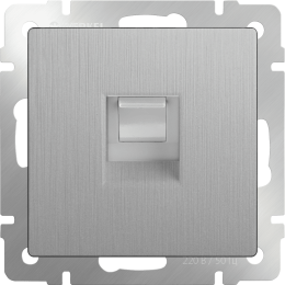 W1181009 Розетка Ethernet RJ-45 (cеребряный рифленый) Antik Werkel a051360