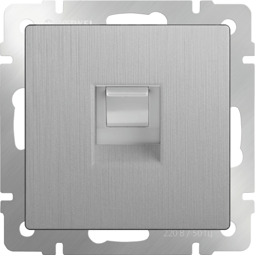 W1181009 Розетка Ethernet RJ-45 (cеребряный рифленый) Antik Werkel a051360