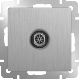 W1183009 ТВ-розетка оконечная  (cеребряный рифленый) Antik Werkel a051363