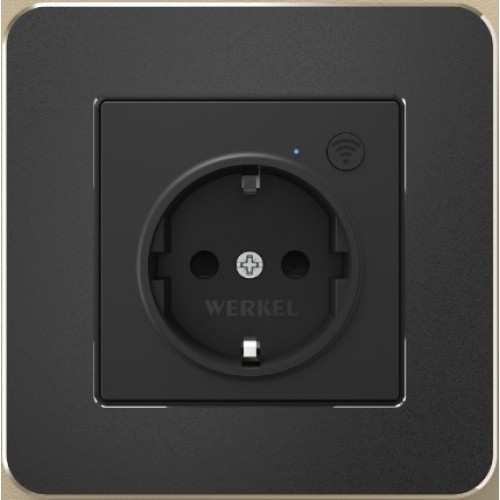 W0012608 Рамка на 1 пост (черная) Platinum Werkel a059211