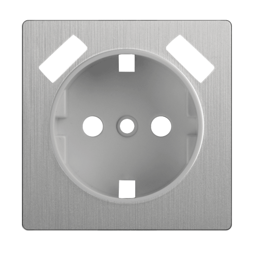 W1179509 Накладка  для розетки USB (cеребряный рифленый) Antik Werkel a051365
