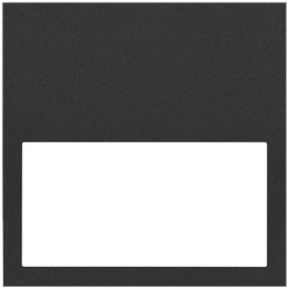 Рамка Simon 100 Черный матовый, 1 пост, 10001610-238