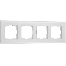 Рамка на 4 поста Senso (белый, стекло soft-touch) Werkel W0043101 a064567