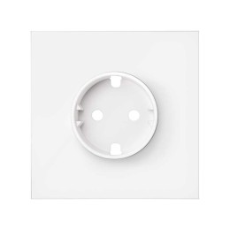 Кит на 1 пост, фронт: накладка на 1 розетку Schuko белый матовый Simon 100, 10020105-230