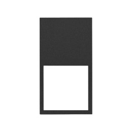 Рамка вертикальная Simon 100 Черный матовый, 2 поста/3 модуля, 10002621-238