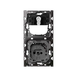 Кит на 2 поста, механизмы: 1 розетка Schuko 2Р+Е 16A 250В~ с з/у USB Smart Charge 2.1А + 1 переключатель (проходной) + суппорт Simon 100, 10010216-039