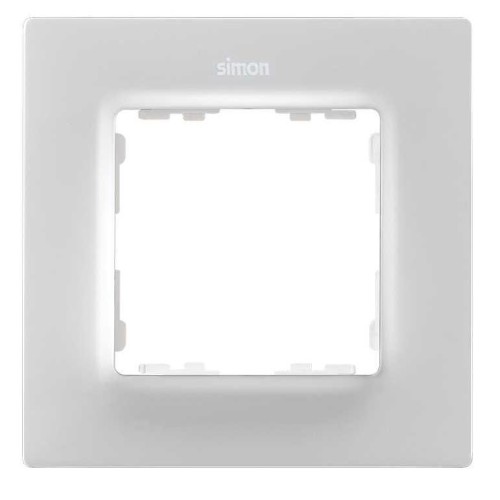 Рамка на 1 пост белый матовый  Simon 82 Concept 8200617-090