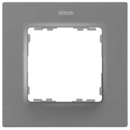 Рамка на 1 пост серый матовый  Simon 82 Concept 8200617-092