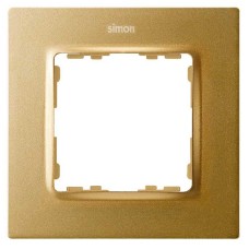 Рамка на 1 пост матовое золото Simon 82 Concept 8200617-095 Рамка на 1 пост матовое золото Simon 82 Concept 8200617-095